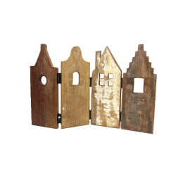 Domek Domki z egzotycznego drewna dekoracja stojąca